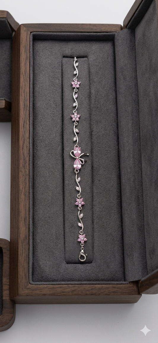 Ni-Shant Blush Bow Bracelet🎀