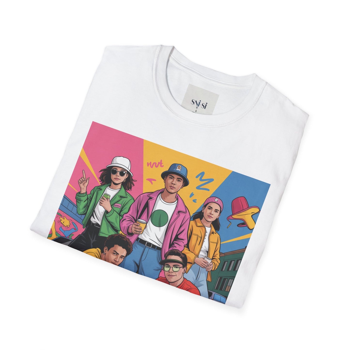 Retro Vibes Unisex T-Shirt, Fun Graphic Tee for Casual Outings, Gift for Music Lovers, 80s Inspired Fashion, Unisex Softstyle Top