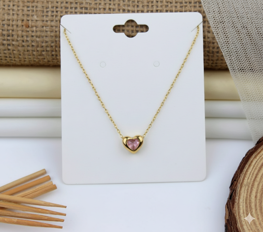 [PRE-ORDER🩷Heart Whispers | Mini Crystal Heart Necklace