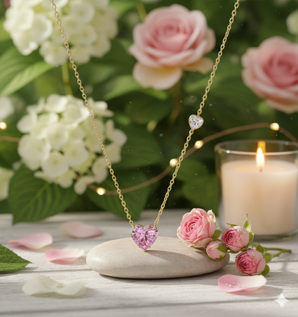 [PRE-ORDER] 💗 Blush Heart Necklace