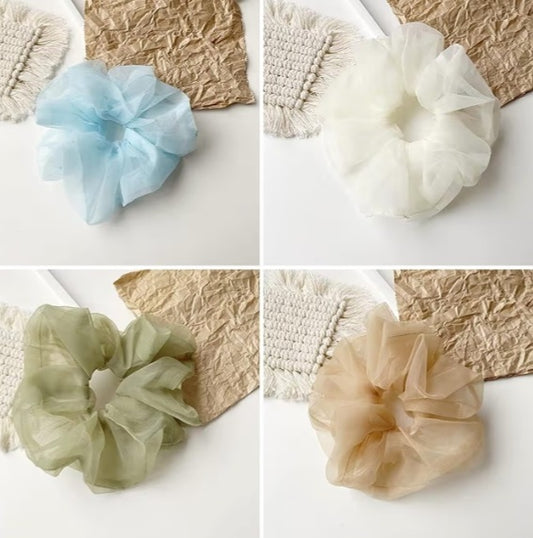 Midnight Lace | Soft Lace Scrunchie