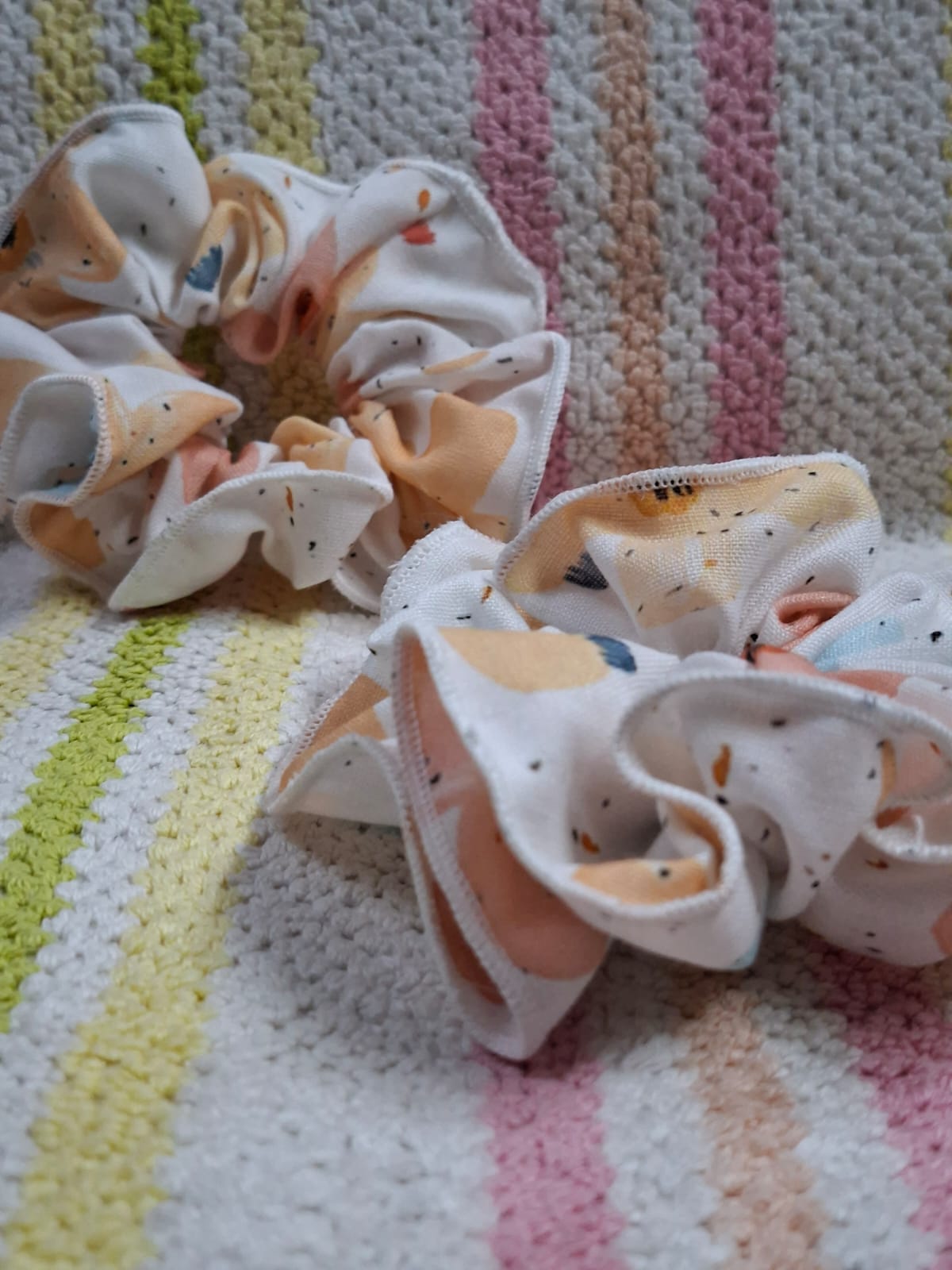🍑Peach Whisper Scrunchie | Soft Pastel Everyday Scrunchie