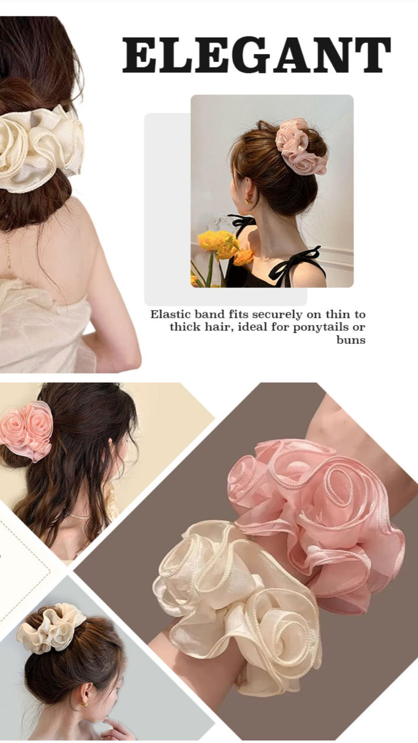 🌸 Rosé Bloom Hair Clutch