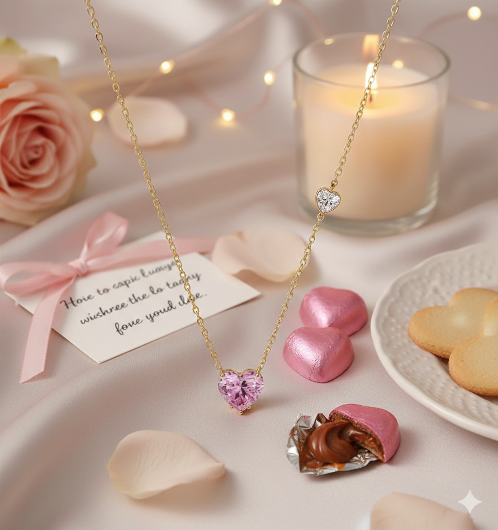 [PRE-ORDER] 💗 Blush Heart Necklace