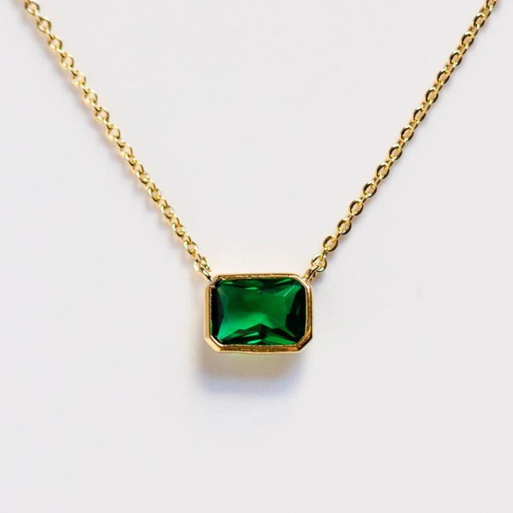 💚 Emerald Calm Pendant Necklace