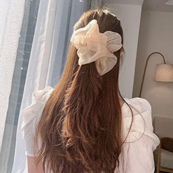Midnight Lace | Soft Lace Scrunchie