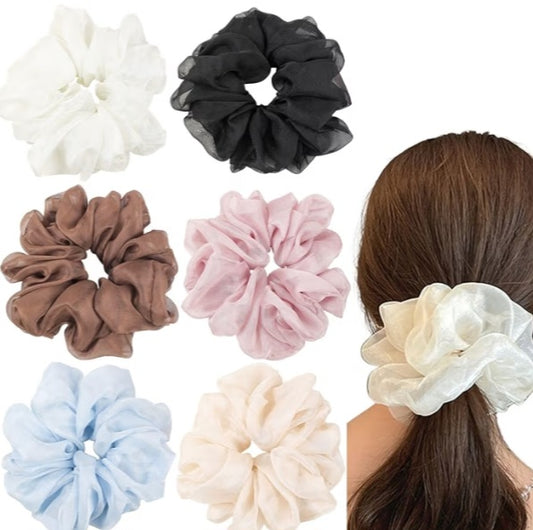 Midnight Lace | Soft Lace Scrunchie