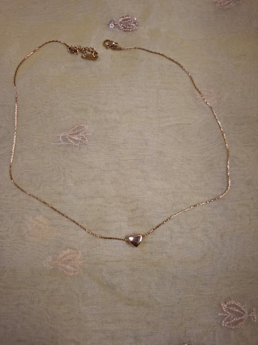 Mini Soft-Glow Heart Necklace | Everyday Gold Pendant | Heart Whispers Collection 💛