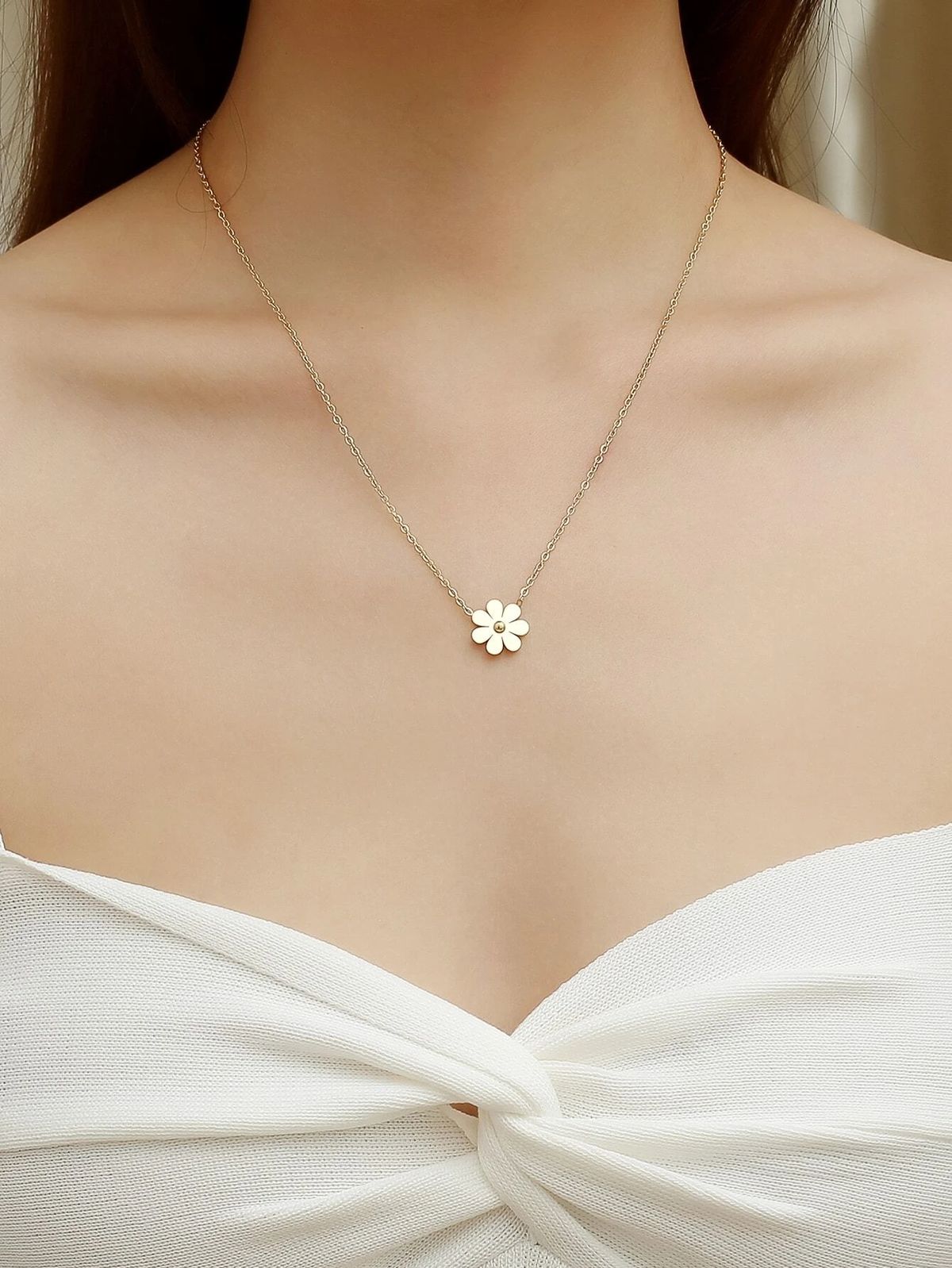 [PRE-ORDER]🌼 Gold Necklace Petite Bloom