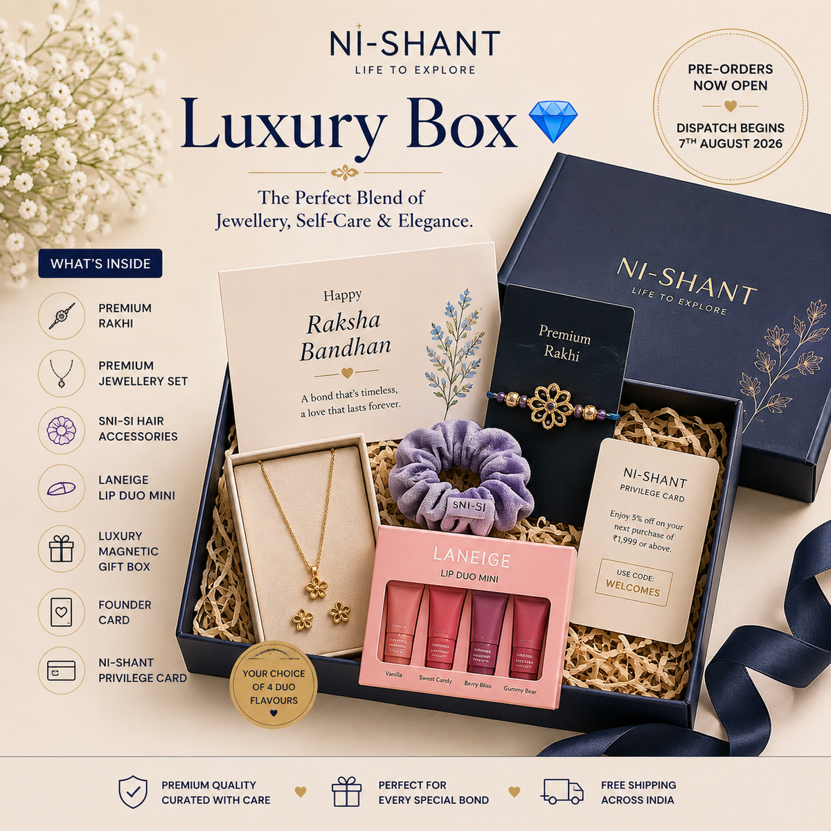 Luxury Box – Premium Luxury Raksha Bandhan Gift Hamper