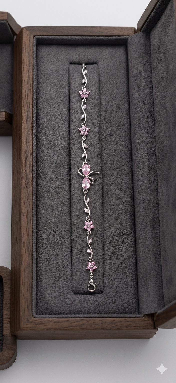 Ni-Shant Blush Bow Bracelet🎀