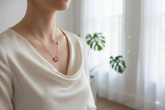 [PRE-ORDER] 💗 Blush Heart Necklace